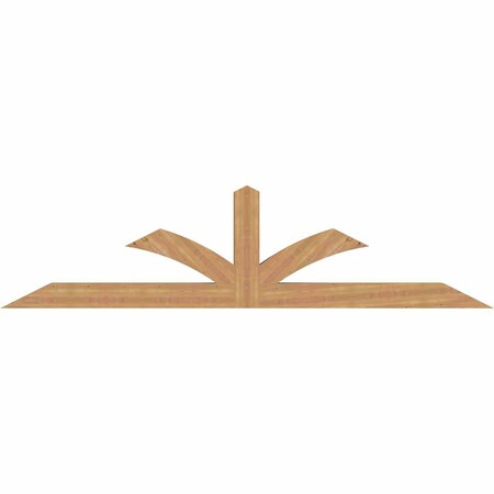 Ekena Millwork Richland Timber Gable Bracket, Western Red Cedar, 108"W x 27"H x 5 1/2"D x 5 1/2"F, 6/12 Pitch GBW108X27X0606RIC00SWR